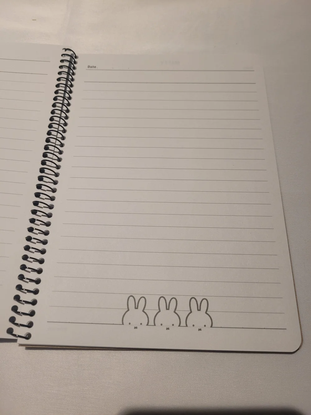 NWT Miffy Spiral Notebook - Blue & Brown - Dick Bruna Illustrations From Japan